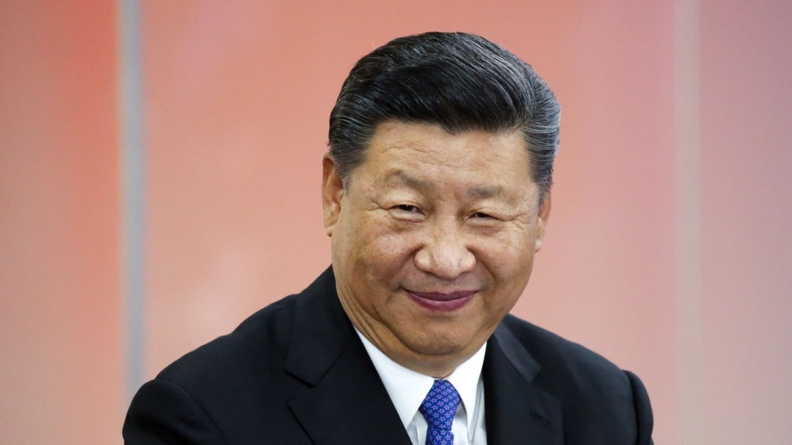 Xi Jinping happy